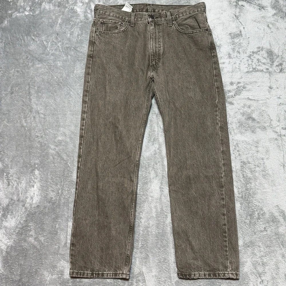 Levi's 555 Jeans Men Size 33x30 Brown Relaxed Straight Denim